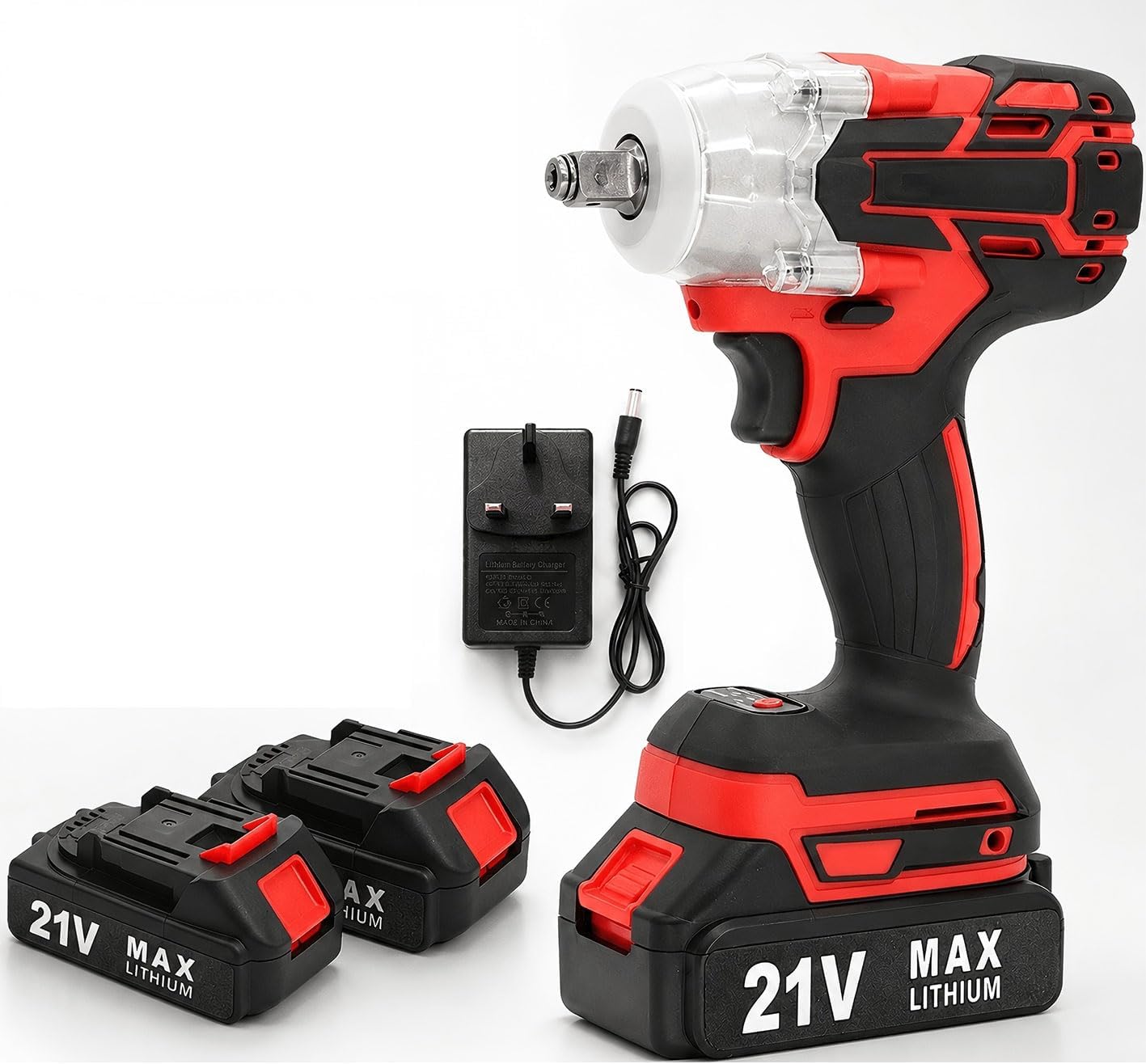 Bryze 1000Nm Cordless Impact Wrench with – Brushless 1/2"" Electric Torque Wrench with Automatic Stop, Tungsten Steel Shaft – Heavy Duty for Car Truck Tyre Removal, Construction, Industrial