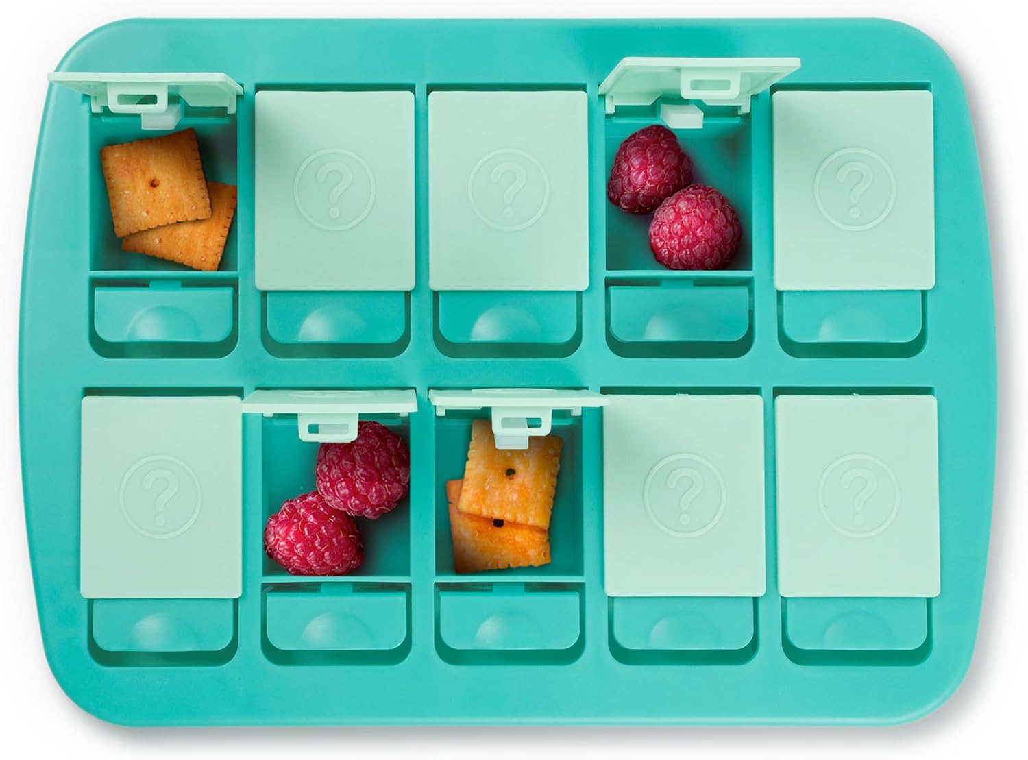 Genuine Fred MINI Match UP Memory Snack Tray, Fun Interactive Game for Kids, Travel,Friendly 8.5" x 6", BPA Free, The Ultimate Snacktivity for Picky Eaters, Dishwasher Safe