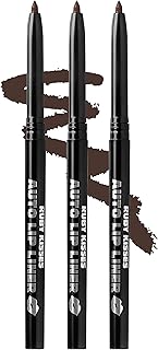 Ruby Kisses Auto Lip Liner Pencil, Long Lasting & Non-Fading, Smooth Application, Non-Feathering with Rich Color, No Sharpener Needed, Ideal for Full Lips Look (Dark Brown) (3 PACK)