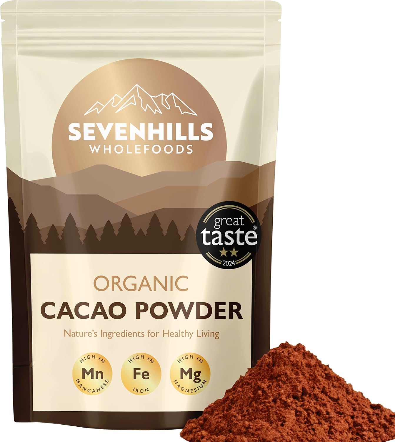 Organic Cacao Powder 200g, Non-alkalised, High in Copper & Magnesium