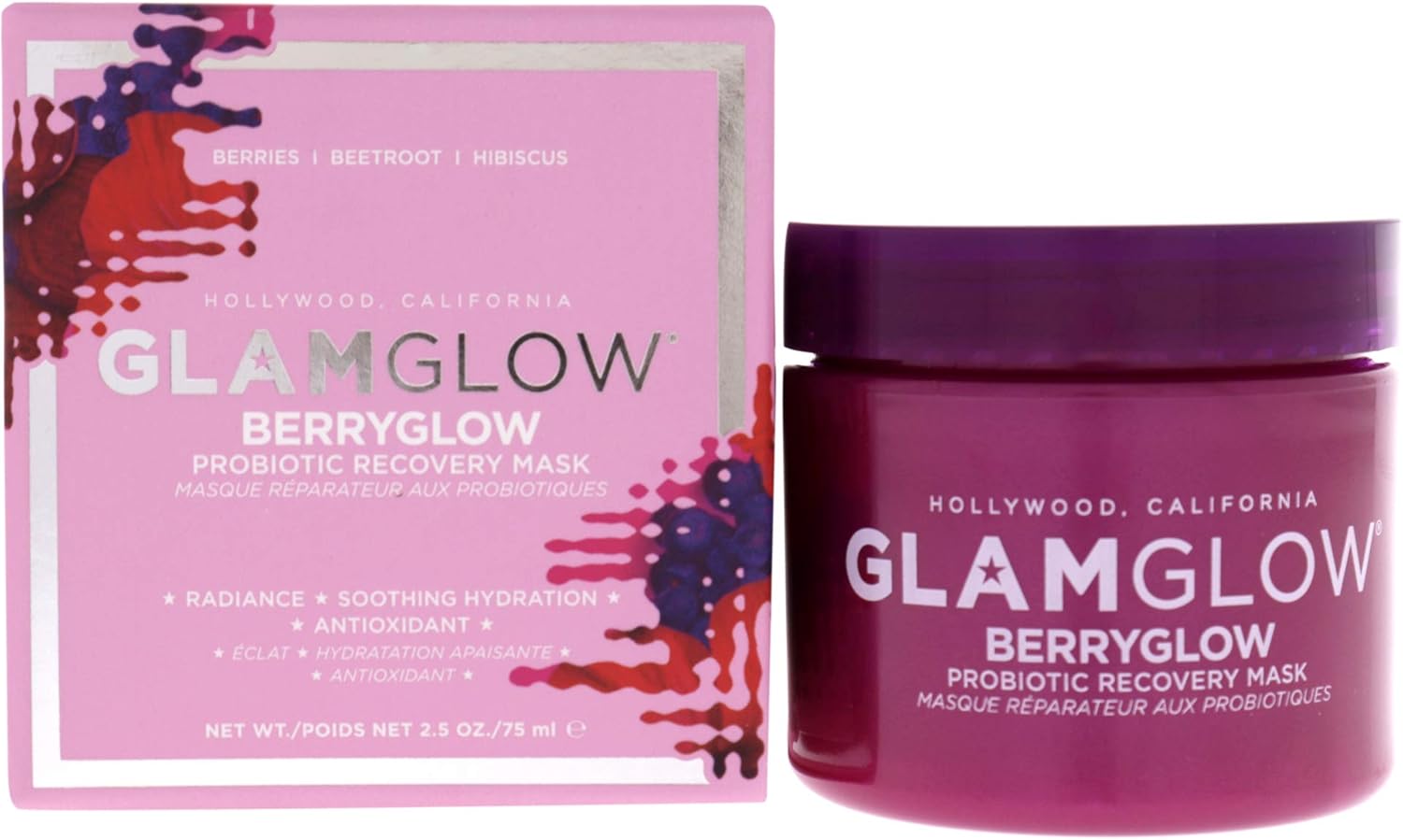 GLAMGLOW Berryglow Probiotic Recovery Mask 75ml GG069