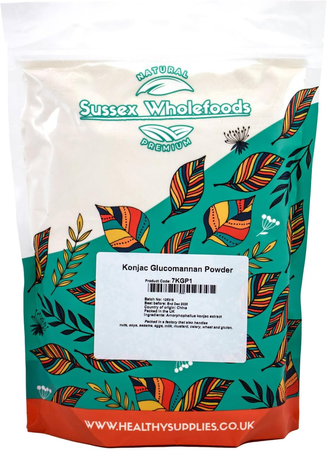 Sussex Wholefoods Konjac Glucomannan Powder 100g