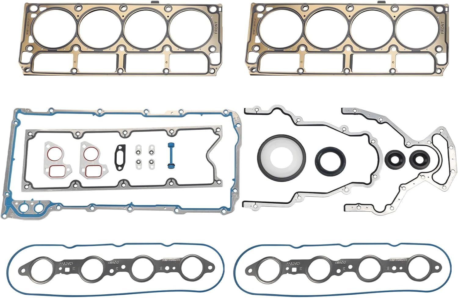 ZONFANT New LS Gasket Set Kit and LS9 Head Gaskets Compatible with LS1 LS6 LQ4 LQ9 4.8 5.3 5.7 6.0L GEN 3 III LS Gasket Kit