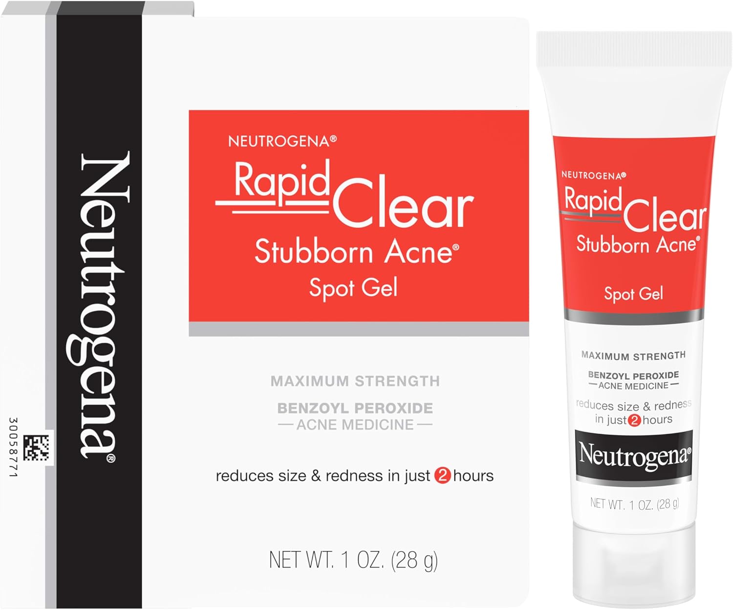 Neutrogena Rapid Clear Stubborn Acne Spot Treatment Gel, 1 oz