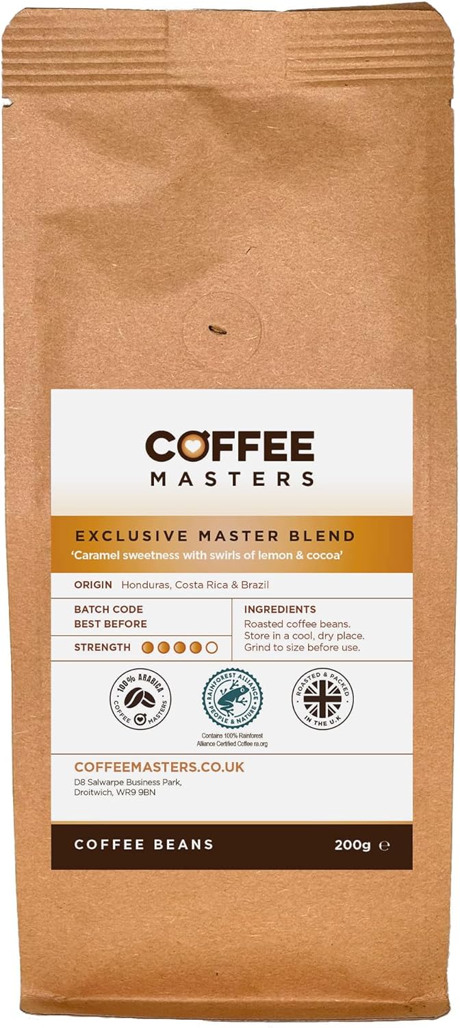 Coffee Masters Exclusive Master Blend Coffee Beans 200g