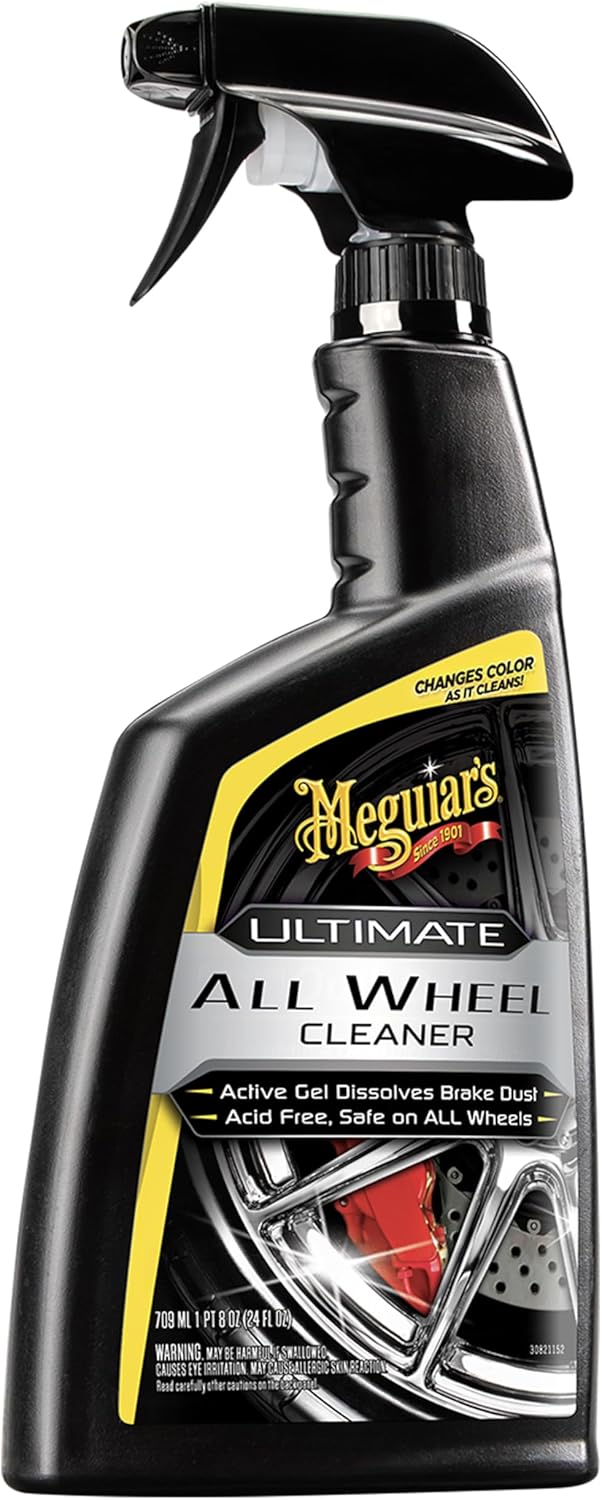 Meguiar's Ultimate All Wheel Cleaner Iron Remover 709ml, Changes Colour as it Cleans! - G180124EU