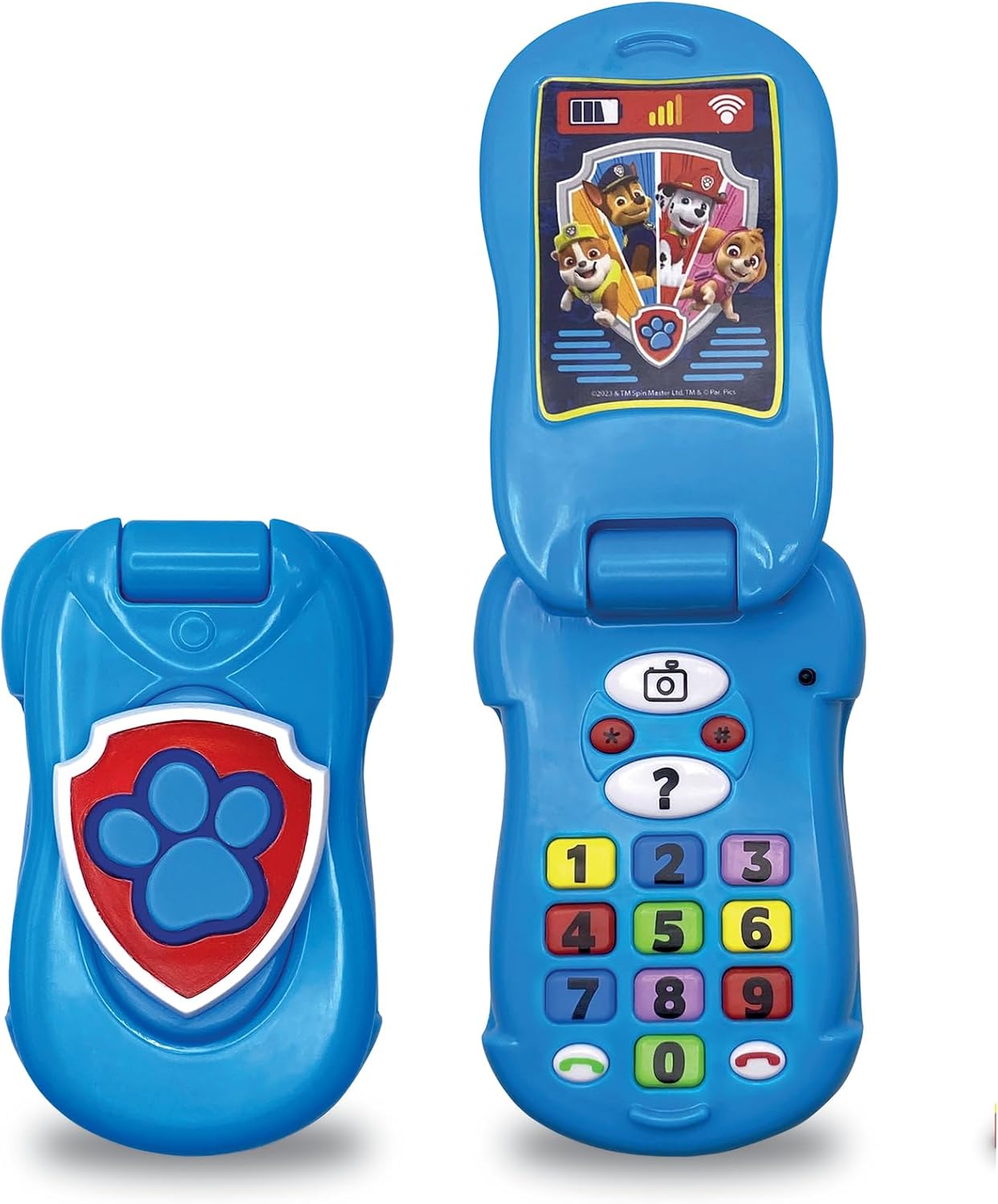 Paw Patrol Flip-Up Phone - Interactive Learning and Child Development, Colour & Number Recognition, Communication, Memory, Listening, Language, Speech, Vocabulary, Coordination, 18+ Months