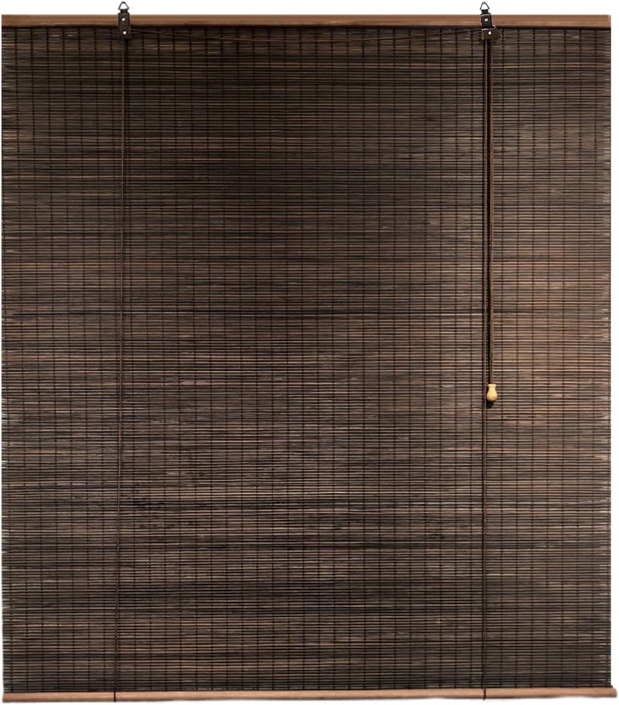 ＳＡＮＪＩＡＯＪＩＡ Bamboo Shades For Window,Indoor Outdoor Bamboo Roller Blind with Lifter,Bamboo Roman Shades,Light Filtering Roll Up Blinds,Decor Curtain,Custom,Width x Height (125cm x 300cm(49in x 118in)