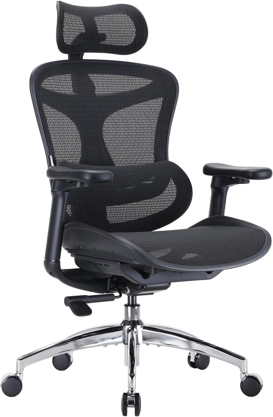 SIHOO Doro C300 Ergonomic Office Chair with Ultra Soft 3D Armrests, Dynamic Lumbar Support for Home Office Chair, Adjustable Backrest Desk Chair, Swivel Big and Tall Computer Chair Black