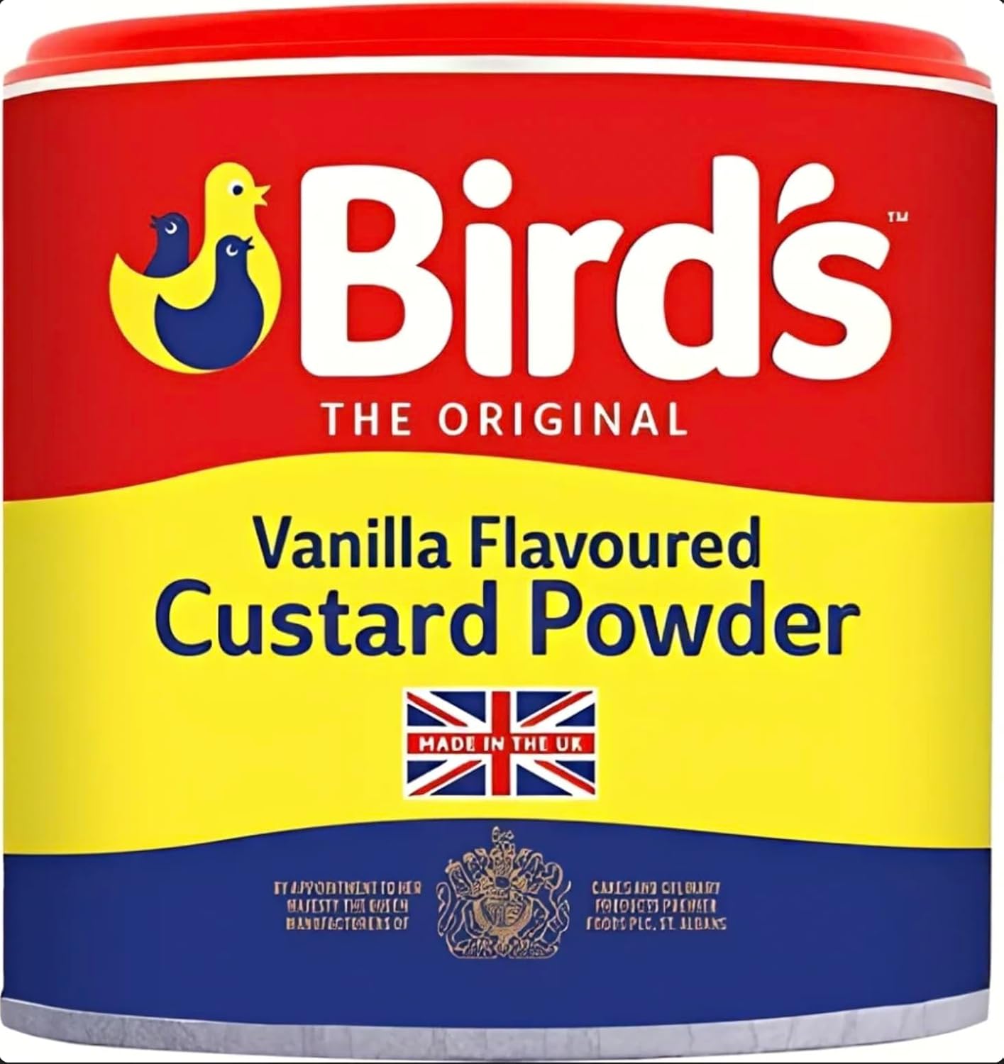 Bird's Vanilla Flavored Custard Powder 250 Gram (8.8oz) - Made in the UK (Original Flavor)