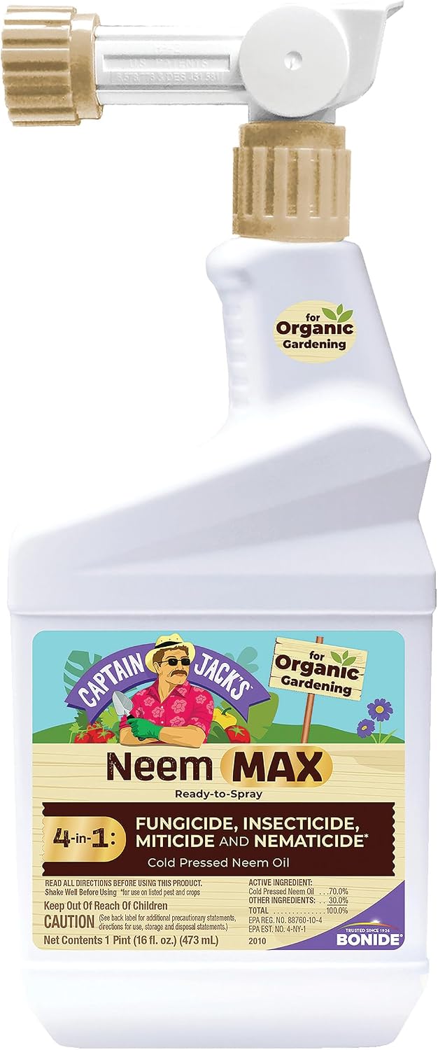 Bonide Captain Jack's Neem Max, 16 oz Ready-to-Spray Neem Oil