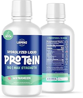 Medical Grade Liquid Hydrolyzed Protein Max Strength - Supports Wound Healing and Doctor Recommended- No Carbs, Zero Sugars & Ready to Drink Liquid Protein Drink (Watermelon, 30 Fl oz)