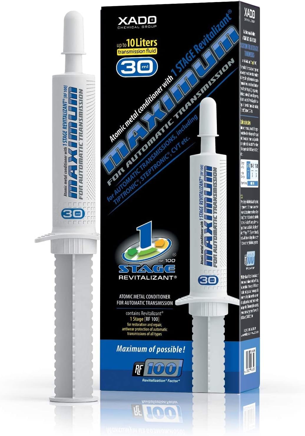 XADO AMC Automatic Transmission Additive Hard Shifting Instant Shudder Fixx - Atomic Metal Conditioner Maximum Slip Fix (Syringe 30ml)