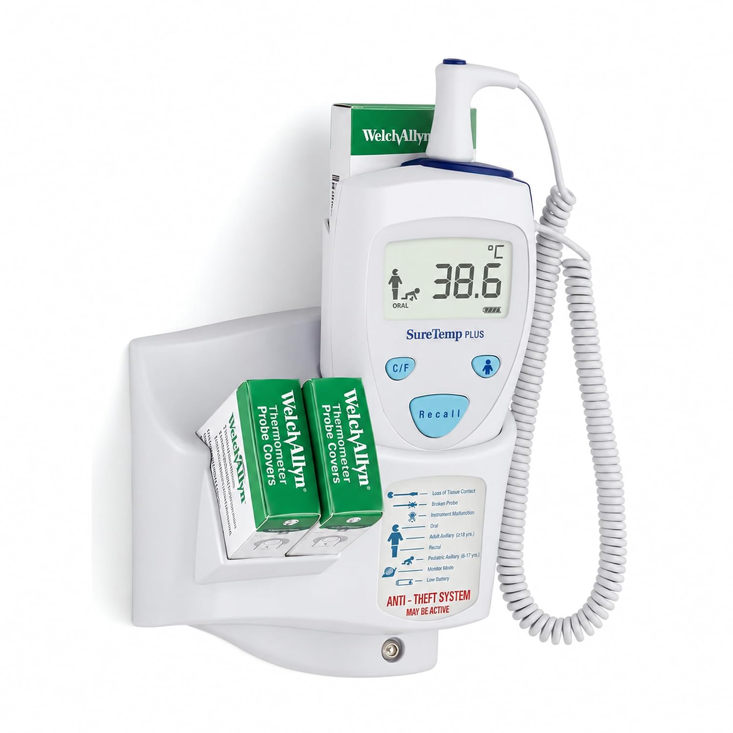 Welch Allyn SureTemp Plus 690 Thermometer with Wall Mount