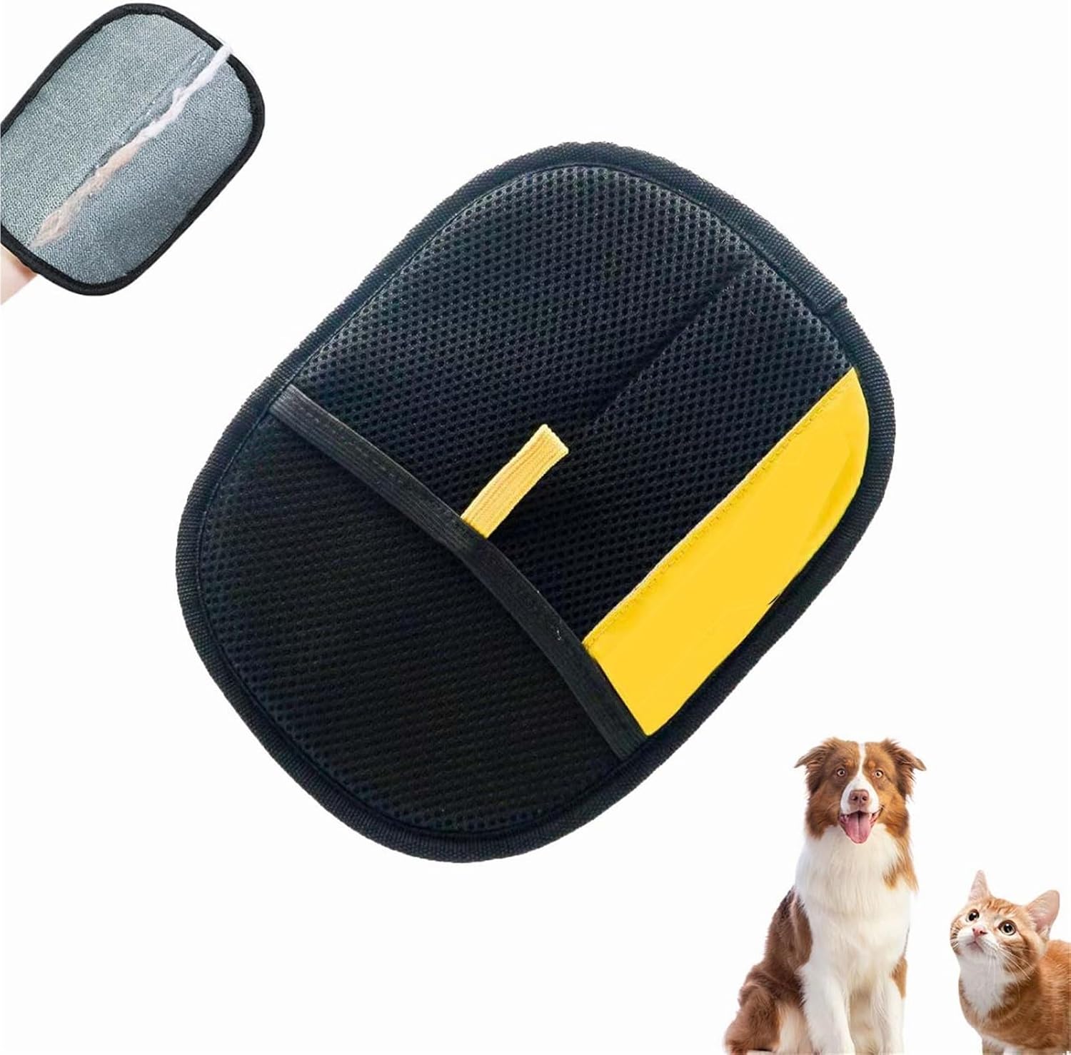 Pet Hair Removal Glove,Efficient Electrostatic Pet Hair Remover Glove for Cats & Dogs,Reusable Pet Cat Grooming Gloves Hair Removal,Pet Hair Mitt Cleaner Glove for Couch,Furniture,Carpet,Car Seat(1pcs