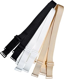 DoHope Shoulder Bra Straps Replacement 12mm 15mm 18mm Width Elastic Adjustable Removable Multi Color