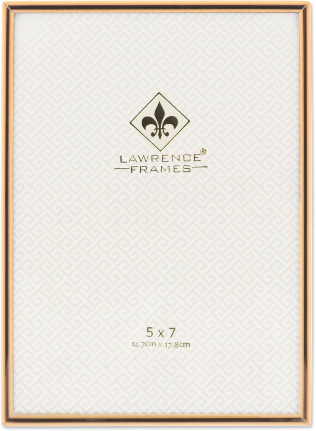 Lawrence Frames 5" W x 7" H Simply Gold Metal Picture Frame (670057)