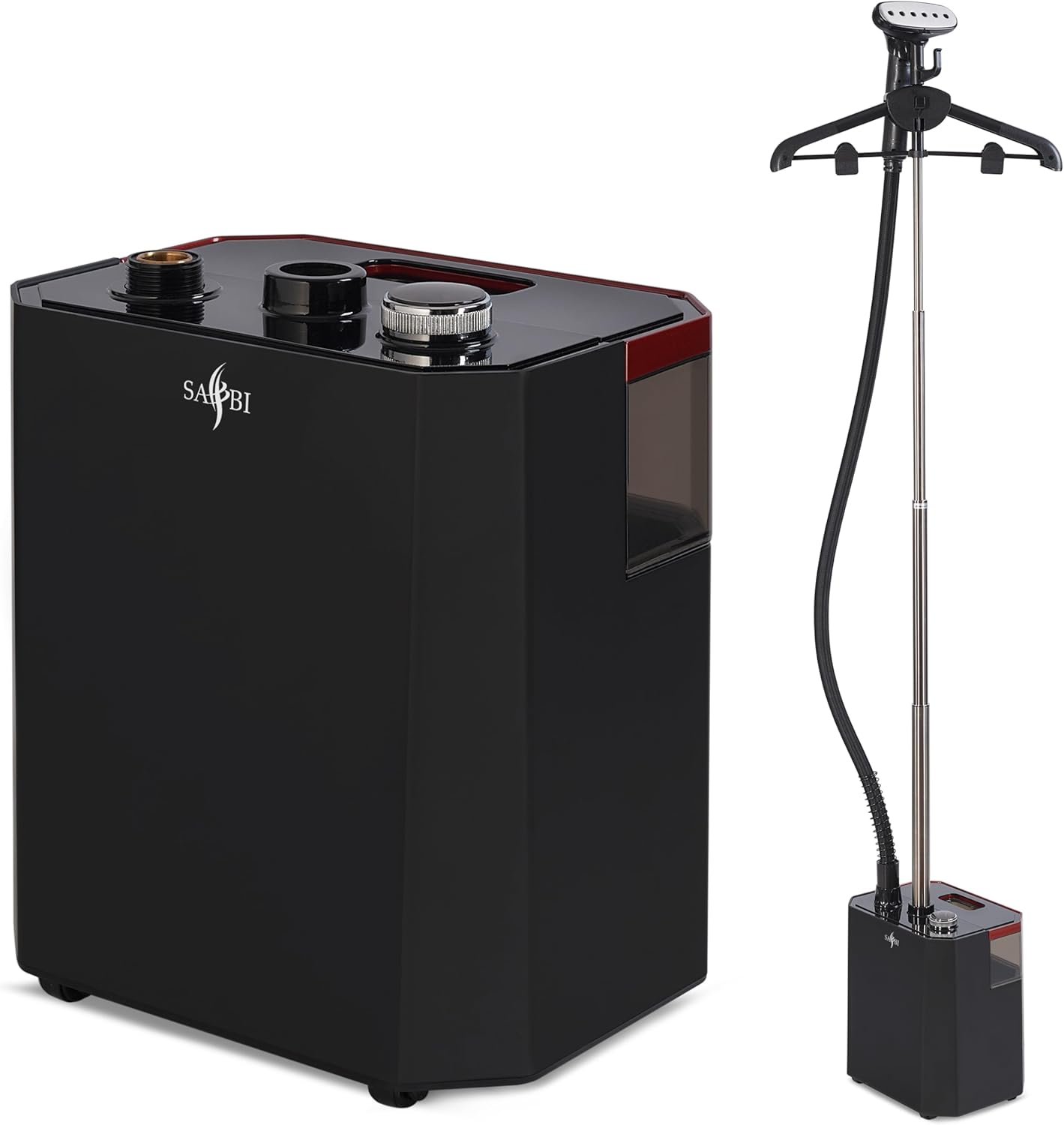 Sabi Professional Clothes Steamer 2200 W for all Fabrics Steamer Clothing with a 45g/min Steam Flow Removes Wrinkles and Sterilise the Fabric Garment Steamer Upright with 60min Continuous Working Time