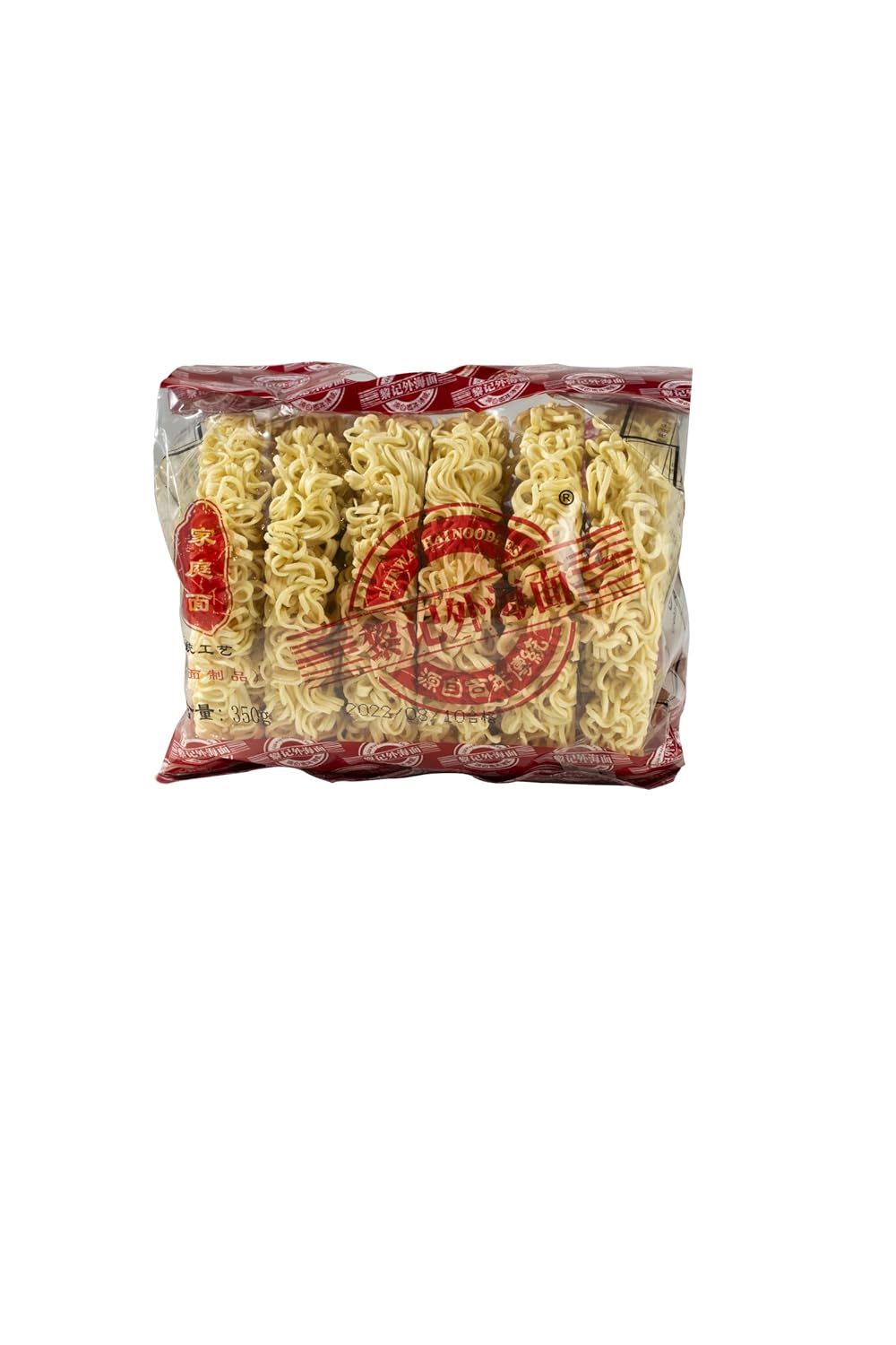 Non-fried Hot Pot Ramen Family Noodles Unflavored, Preservative Free, No Added MSG 350g (10.5oz), Total 6 PCS Per Pack