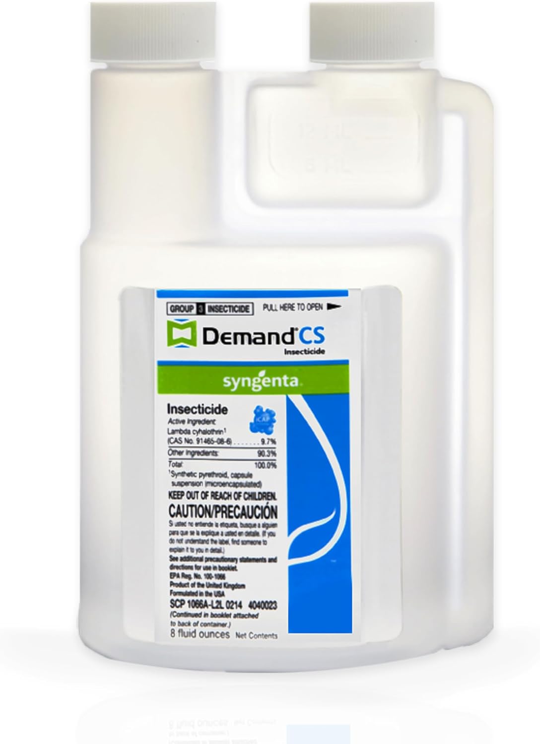 Demand CS Insecticide - Contains iCAP Technology for Long-Lasting Pest Control, 8-oz. Sprayable Insecticide, Effective Against Over 30 Pests, Formulated for Indoor & Outdoor Use