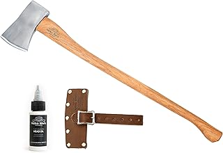 1844 Helko Werk Germany Classic Expedition - 4.5lb Felling Axe - Made in Germany Large Felling Axe for Heavy Duty Felling Trees, Cutting Wood and Timber - Head 4.5lb, Handle 35in. (Expedition) #10497