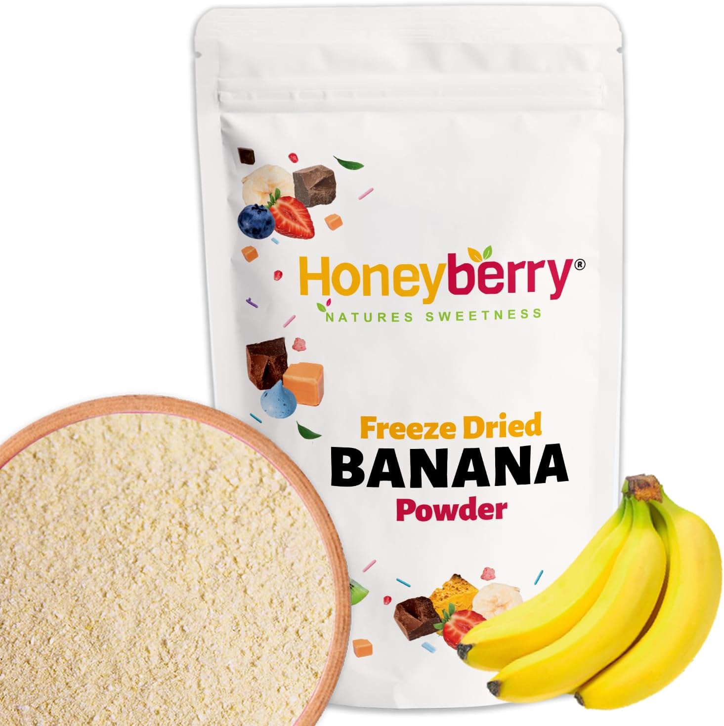 Freeze Dried Banana Powder 100g - No Added Sugar, 100% Natural, Gluten Free, Vegan Friendly