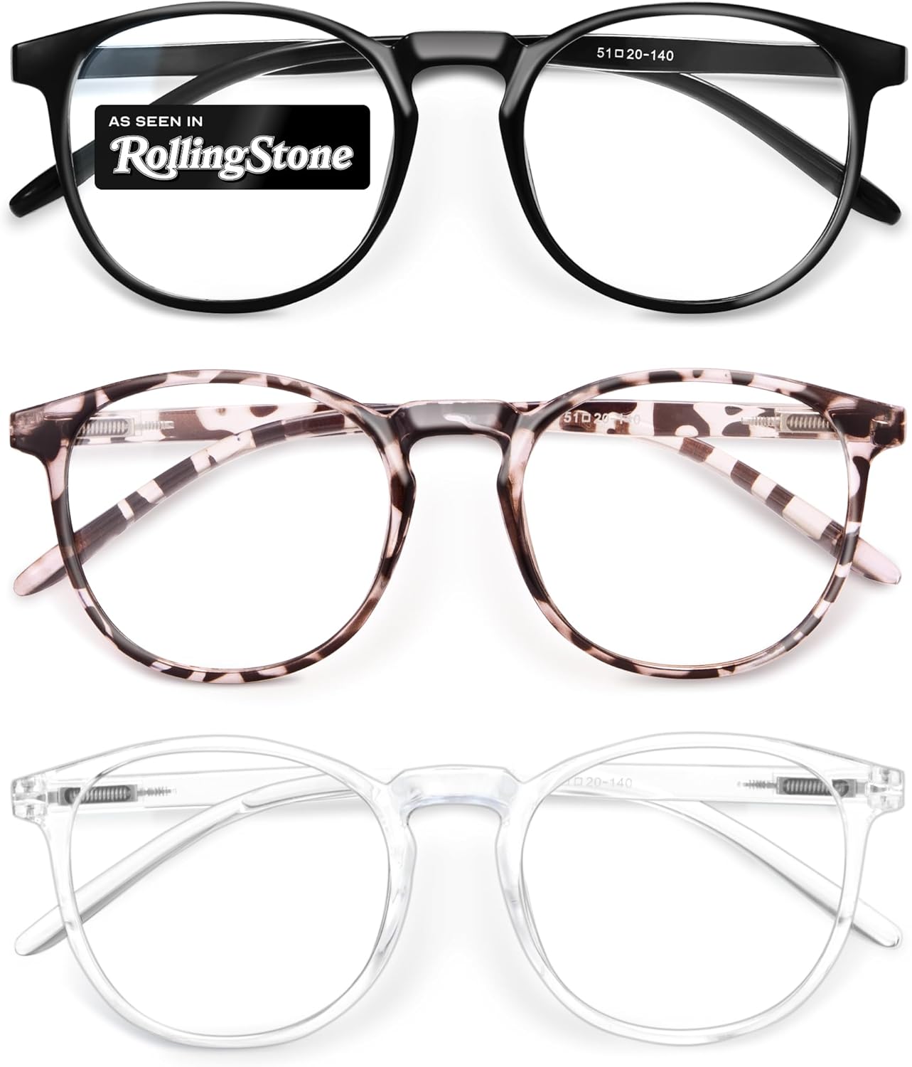 IBOANN Iconic Blue Light Glasses for Woman - Computer Glasses up to 99% Blue Light Blocking - Anti Eyestrain & UV Glare