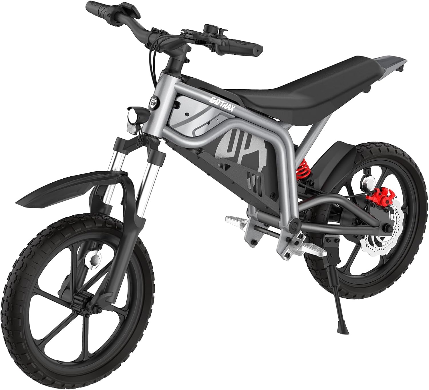 Gotrax Astra Electric Dirt Bike, 16" Pneumatic Tires, Max 16 Mile and 15.5Mph Speed Power by 300W Brushless Motor, Dual Suspension & Disc Brake, Electric Dirt Motorcycle for 8+ Years Old, Black