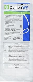 Syngenta - H-AP-2319890 - Demon WP Insecicide, 1 Envelope (9.5g) containing 4 (0.33 ounces) packets Clear white