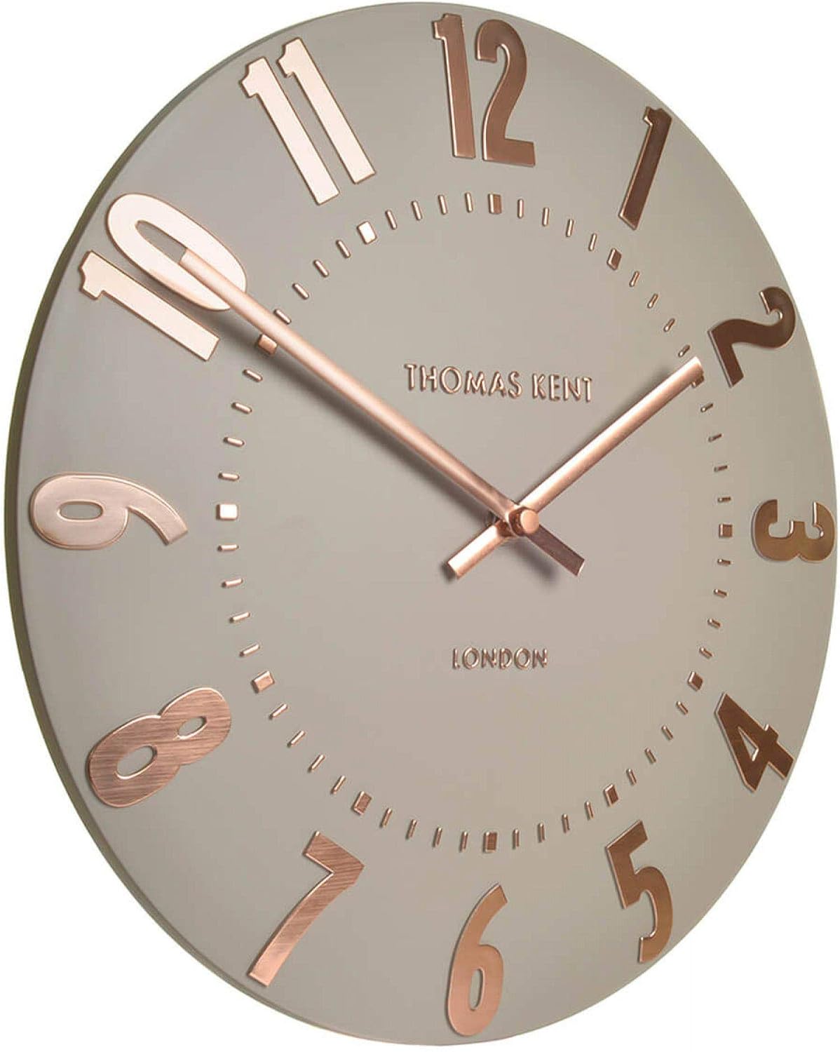 Thomas Kent Mulberry Design Rose Gold Wall Clock - 12" London