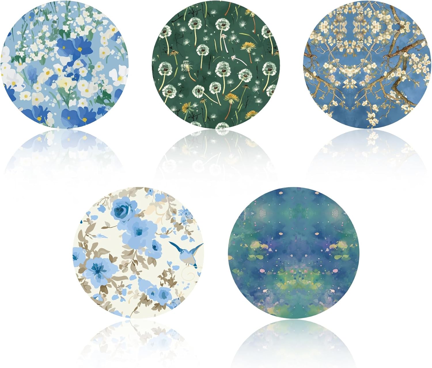 Tinoaly 25pcs Sensor Covers for Libre 2/3, Sensor Stickers Waterproof & Sweatproof Pre-Cut Monitor Patch Long Stay for CGM Sensors Adhesive Patches Accessories (Oil Painting Pattern)