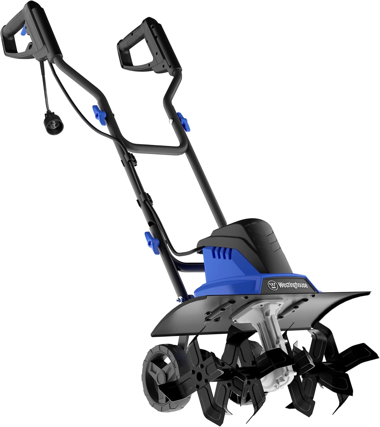 Westinghouse 18-Inch, 15 Amp Corded Electric Tiller Cultivator for Gardening with 6 Steel Blades