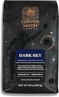 Copper Moon Dark Roast Whole Bean Coffee, Dark Sky Blend, 2 Lb