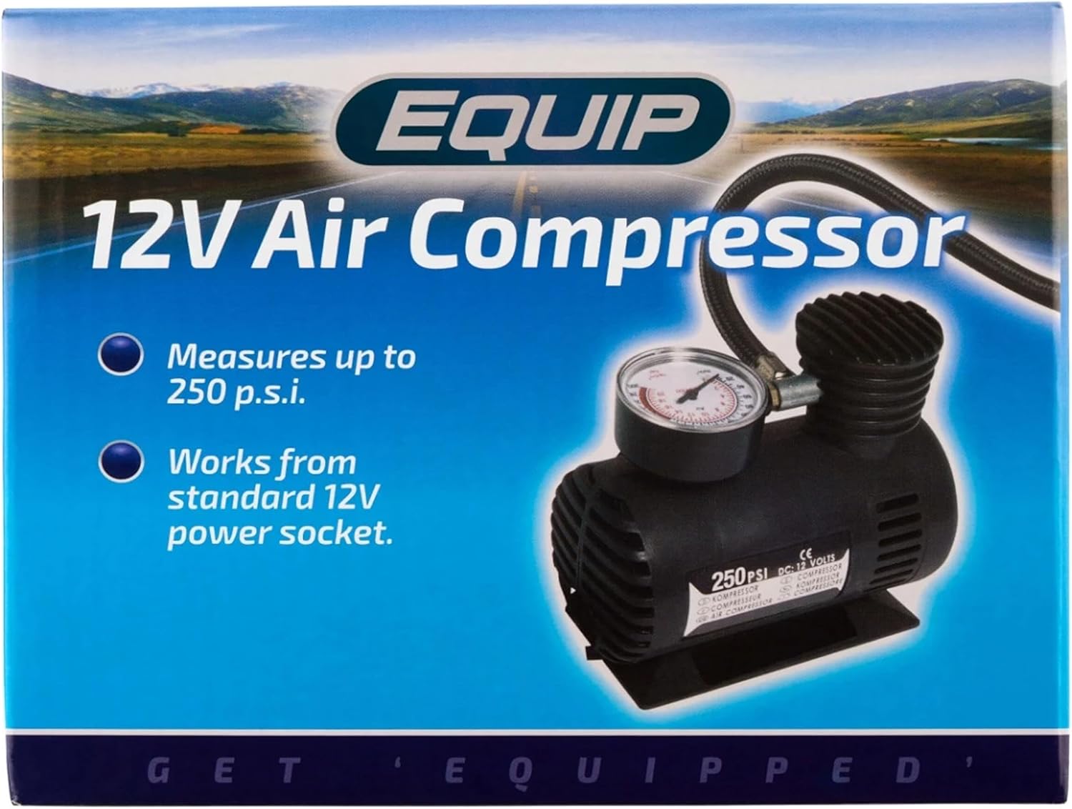 EQUIP EAC004 Car Tyre Air Compressor Inflator 150psi Garage Workshop Equipment