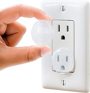 Clear Outlet Covers (50 Pack) Value Pack – Baby Safety Outlet Plug Covers – Durable & Steady – Child Proof Your Outlets Easily