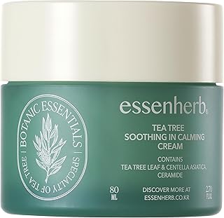 Tea Tree Soothing In Calming Cream | Tea Tree Moisturizer | Calming Cream for Dry, Sensitive, All Skin Types, Korean Skincare (80ml, 2.70oz)