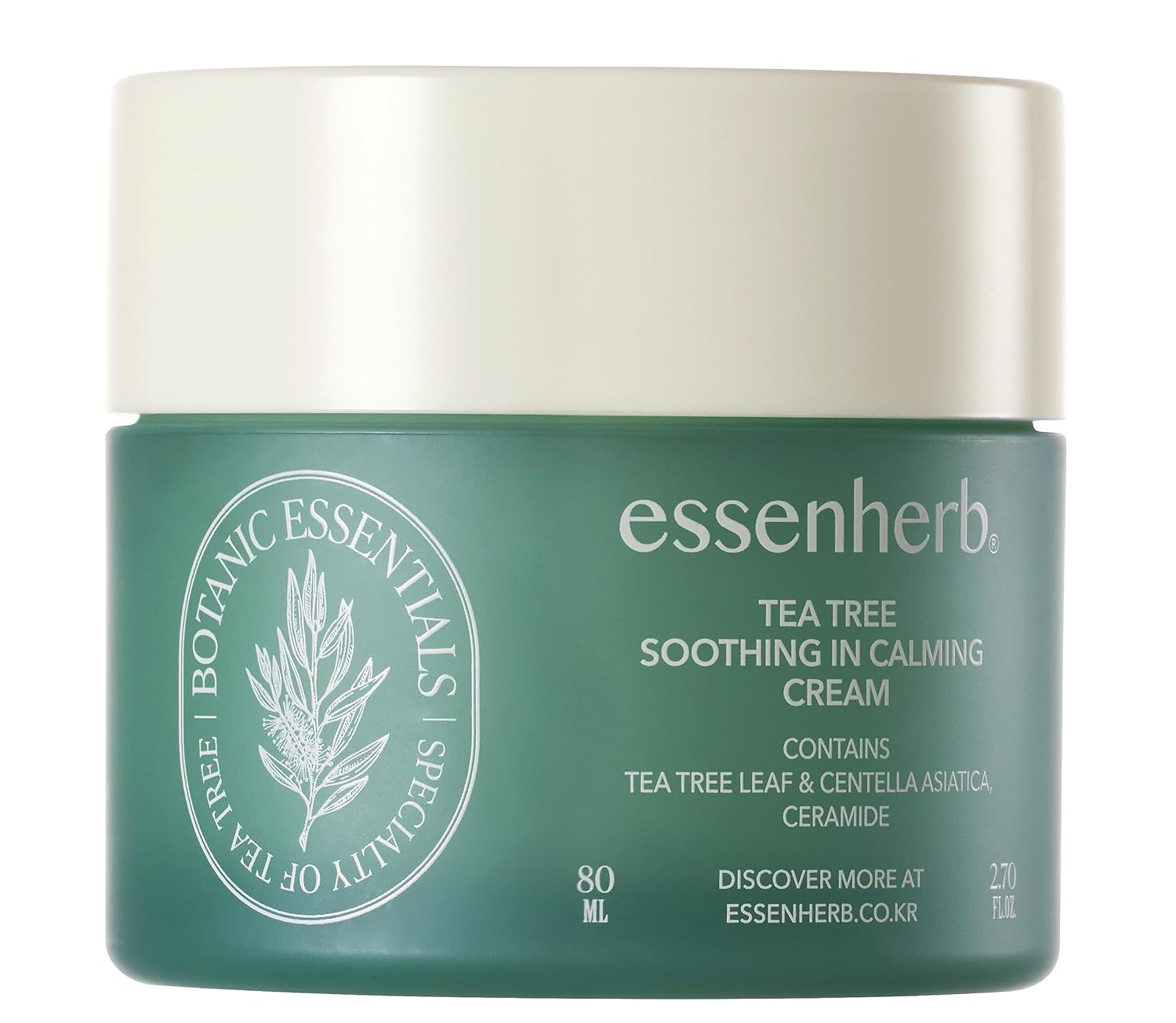 Tea Tree Soothing In Calming Cream | Tea Tree Moisturizer | Calming Cream for Dry, Sensitive, All Skin Types, Korean Skincare (80ml, 2.70oz)