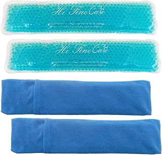 Perineal Cooling Pad, Postpartum Cold Packs Gel Bead Ice Pack Cold Therapy for Women After Pregnancy and Delivery, Gift for New Mom, 2 Ice Pack and 2 Cover (Blue)