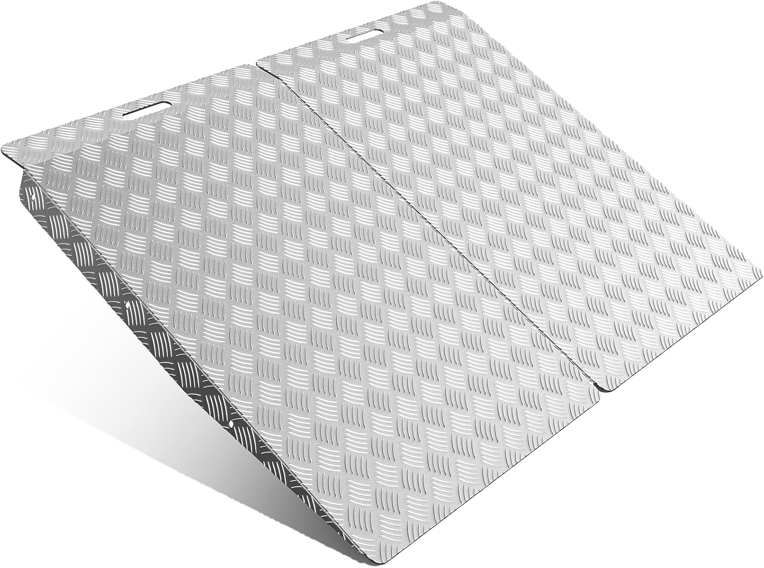 gardhom 33" x 48" Aluminum Shed Ramp for Riding Mower, 2PCS
