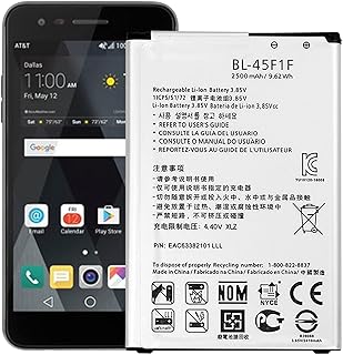Replacement Battery BL-45F1F for LG Phoenix 3 M150 MS210 M151 M210, LG Fortune 2 LMX210CM Battery 2500mAh