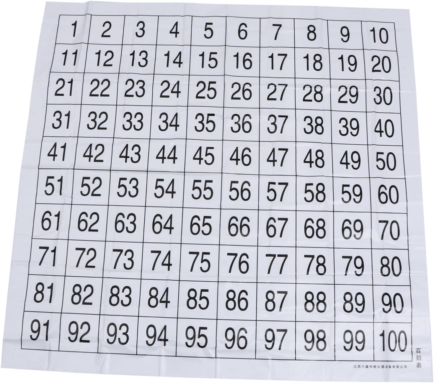 jojofuny 1-100 Numbers Wall Chart Educational Poster for Preschool Learning Colorful Baby Teaching Tool for Early Childhood Education Suitable Home and Classroom