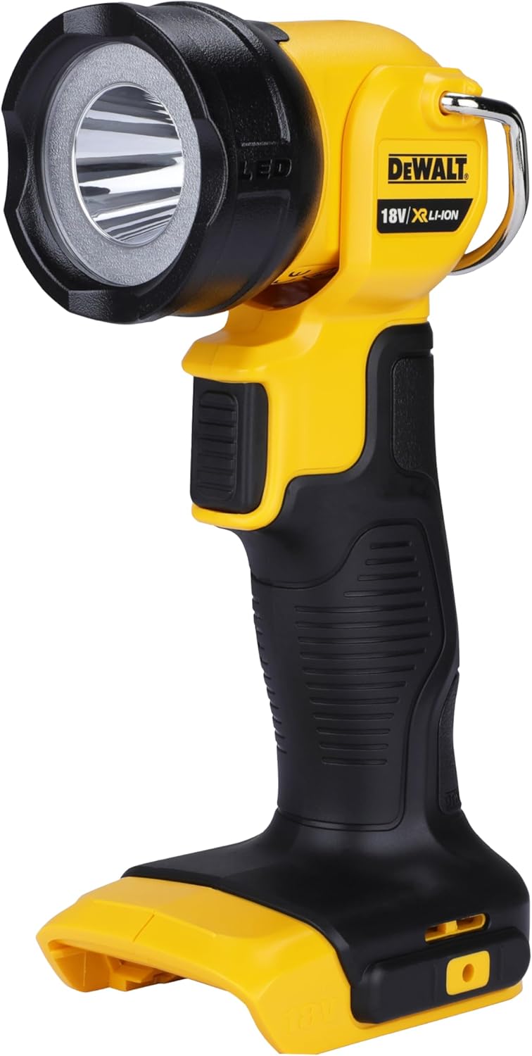 DEWALT DCL040-XJ 18V XR Lithium-Ion Body Only Cordless Torch, Black/Yellow, 15.0 cm*32.0 cm*22.0 cm