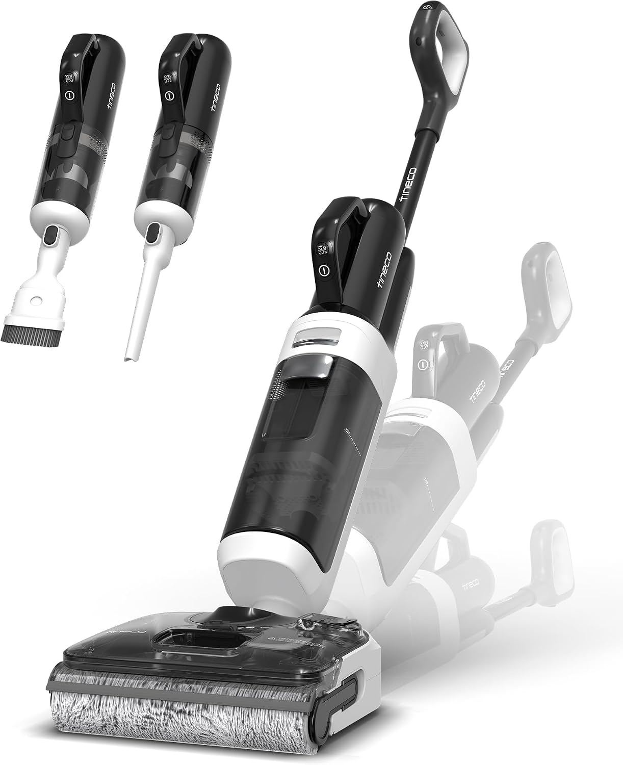 Tineco Wet Dry Vacuum Cleaners, Floor One Switch i5 Stretch Breeze 2-in-1 Cordless Vacuum for Multi-Surface, 20KPa Powerful Floor Cleaner Mop with Long Runtime