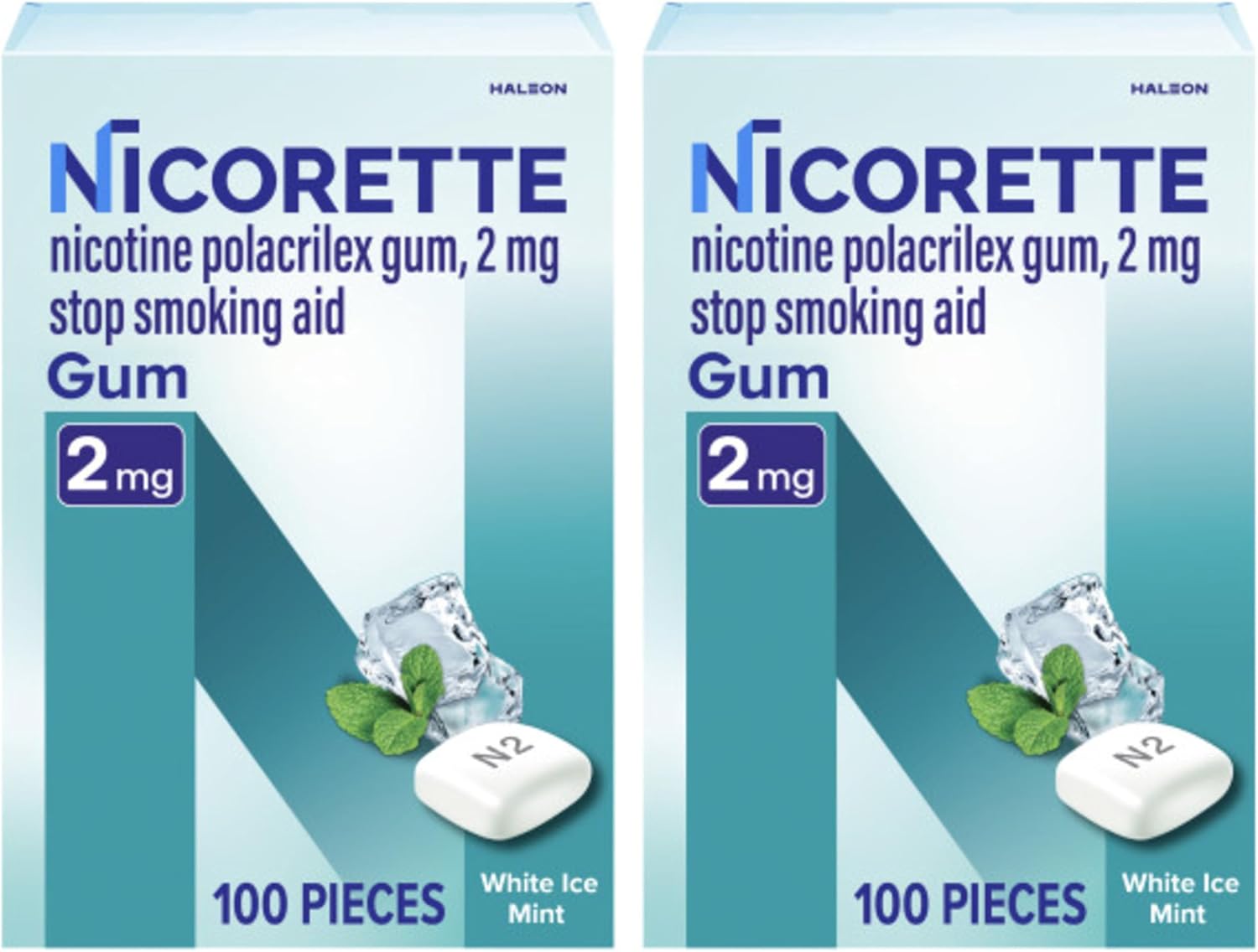 Nicorette Nicotine Lozenges 2mg, White Ice Mint, 200 Count | Quit Smoking Aid, Reduces Nicotine Cravings and Withdrawal Symptoms, Intense Craving Relief, Smoking Cessation Lozenge