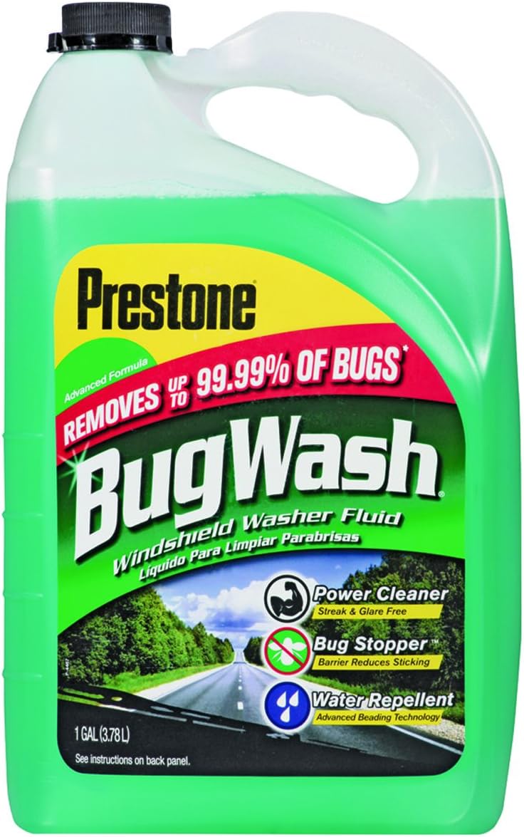 Prestone AS-657 Windshield Washer, 1 gal, Bottle, Clear Green, Liquid