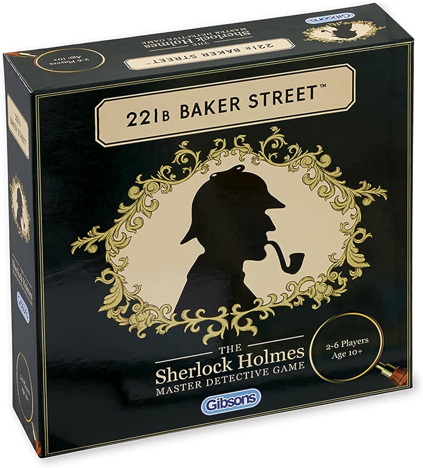Gibsons 221b Baker Street Board Game | The Sherlock Holmes Master Detective Fun Family Game for Adults & Kids | 75 Crime Murder Mysteries | Ages 10+, 2-6 Players