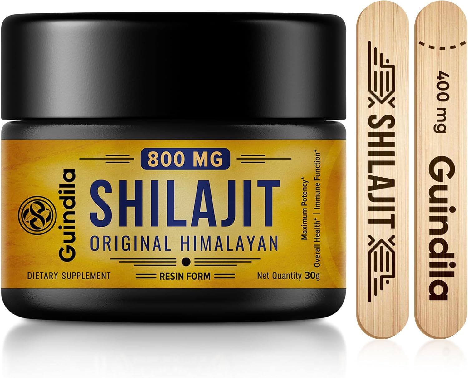 800mg Shilajit Supplement-Shilajit Pure Himalayan Organic Shilajit Resin with Maximum Potency,Original from Himalayan with 85+Trace Minerals& Fulvic Acid for Focus& Energy,Immunity,30 Grams
