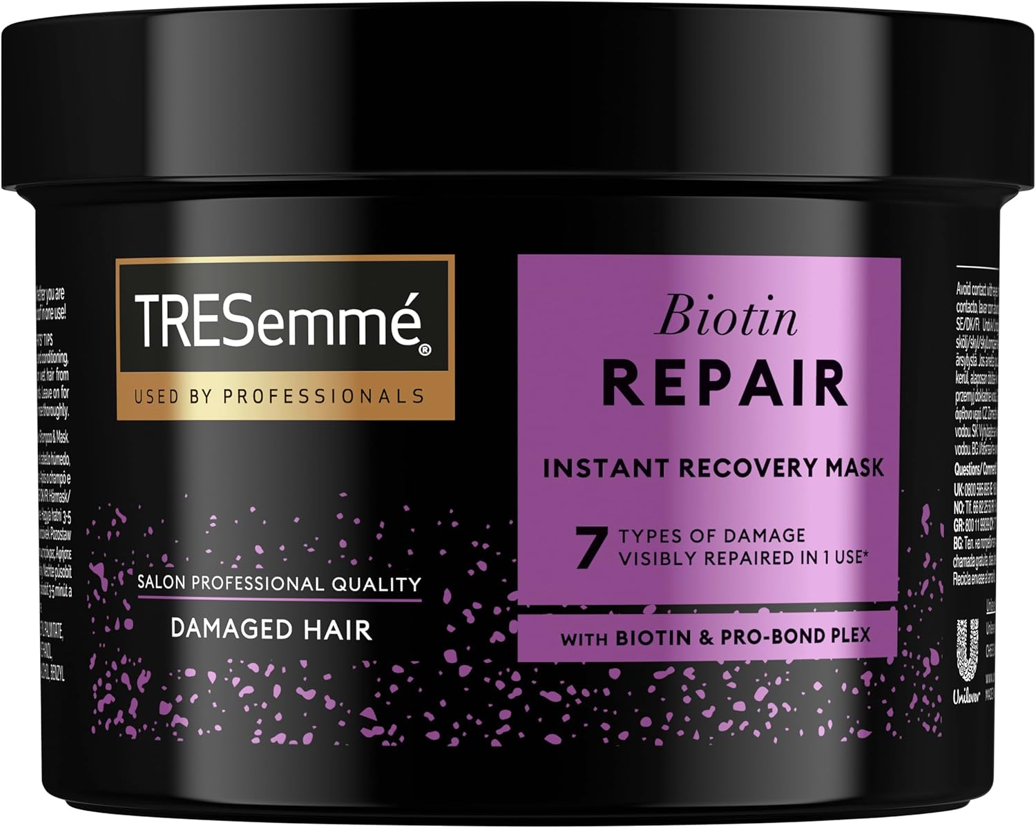 TRESemme Biotin Repair Instant Recovery Mask visibly repairs 7 types of damage in 1 use* for dry, damaged hair 440 ml