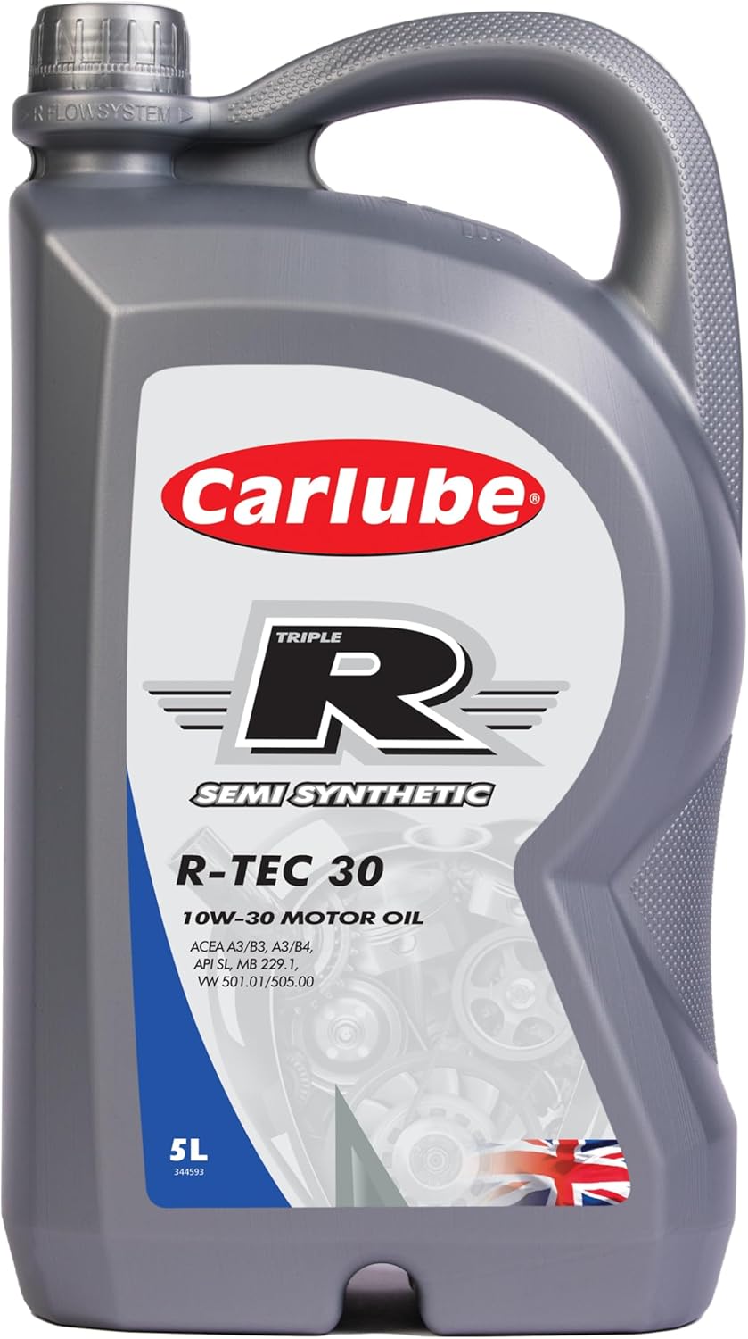 Carlube Triple R 10W-30 ACEA A3/B4, API SP Semi Synthetic Engine Oil R-TEC 30 5L