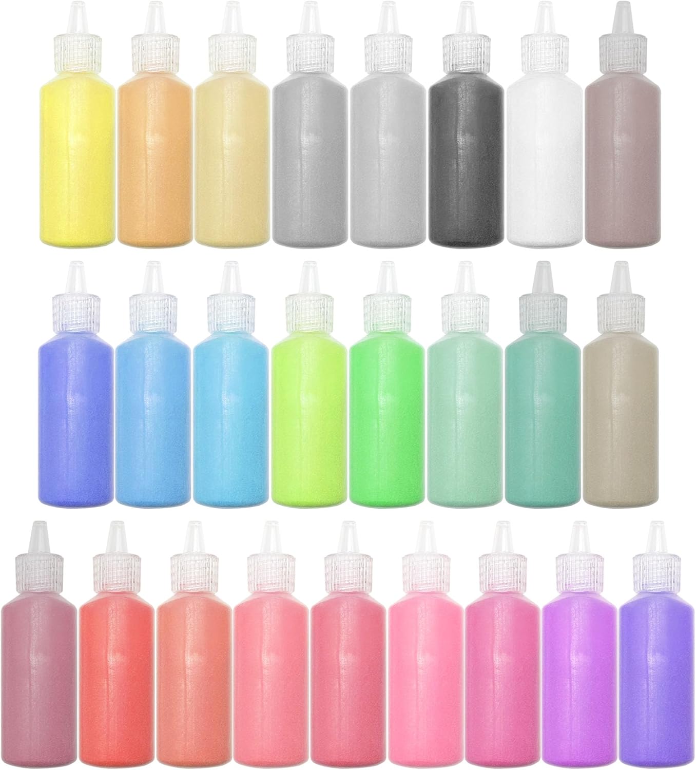 Attuslla Color Art Sand Kit, 25 Color Sand Art Bottles for Painting, Crafts, Wedding Decor, Decorations